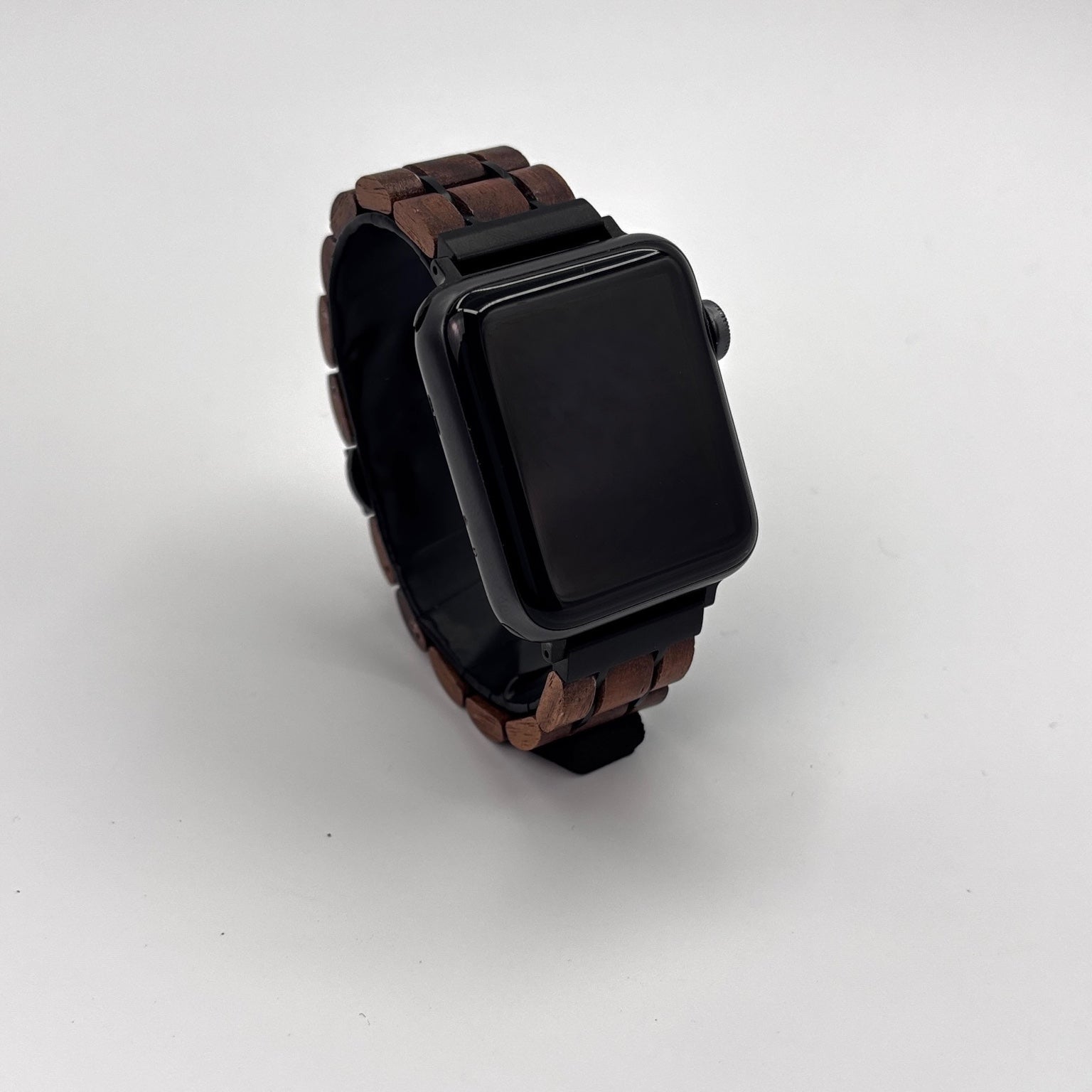 Forester Walnut & Black Metal Apple Watch Band
