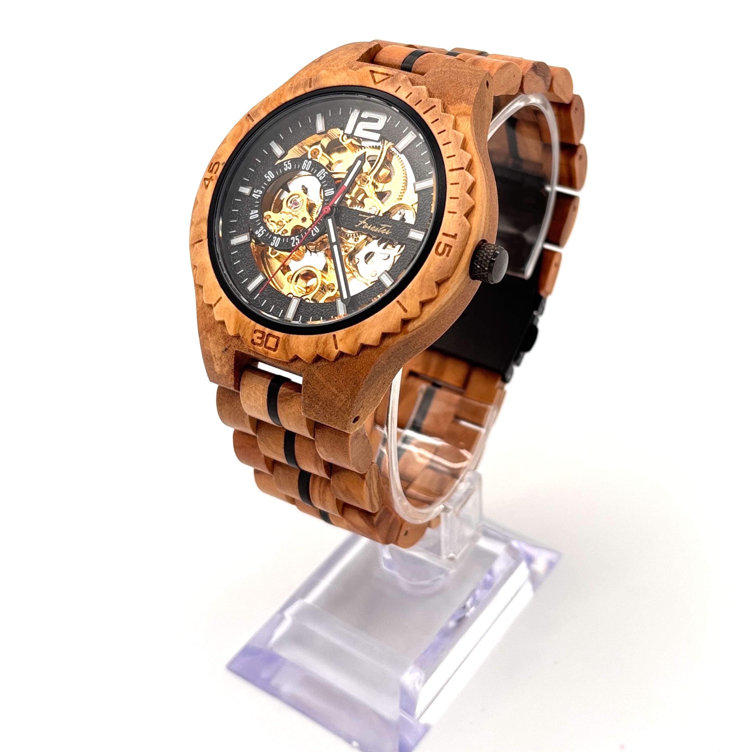 Horizon – Olive Wood Automatic Watch
