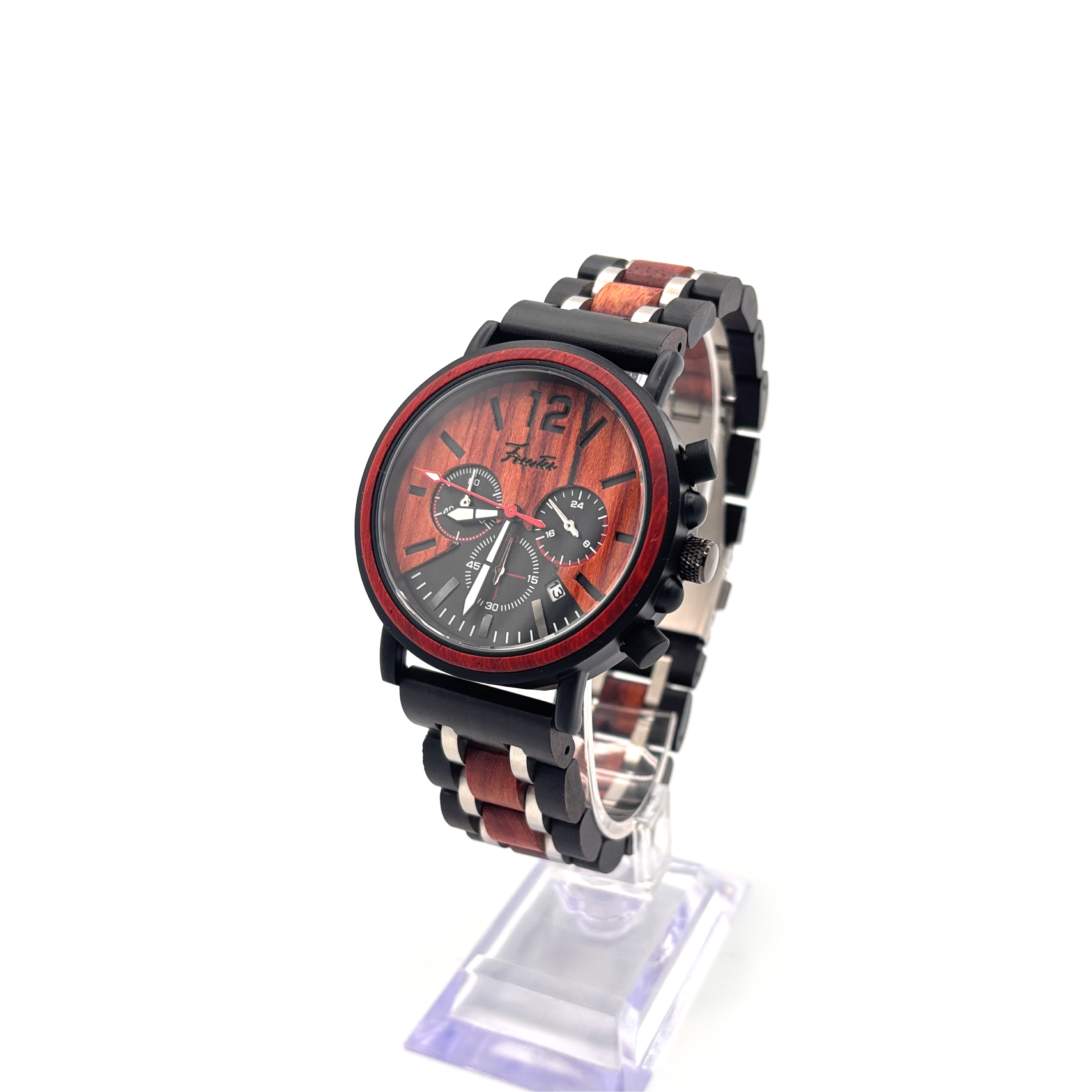 Forester Flint – Wooden Chronograph by Hedges Woodcraft