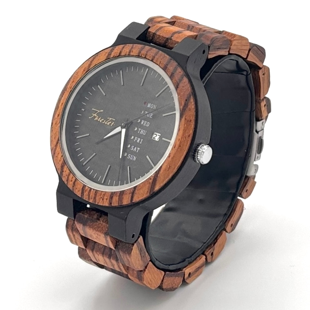 Forester Canyon – His & Hers Zebrawood Timepieces by Hedges Woodcraft