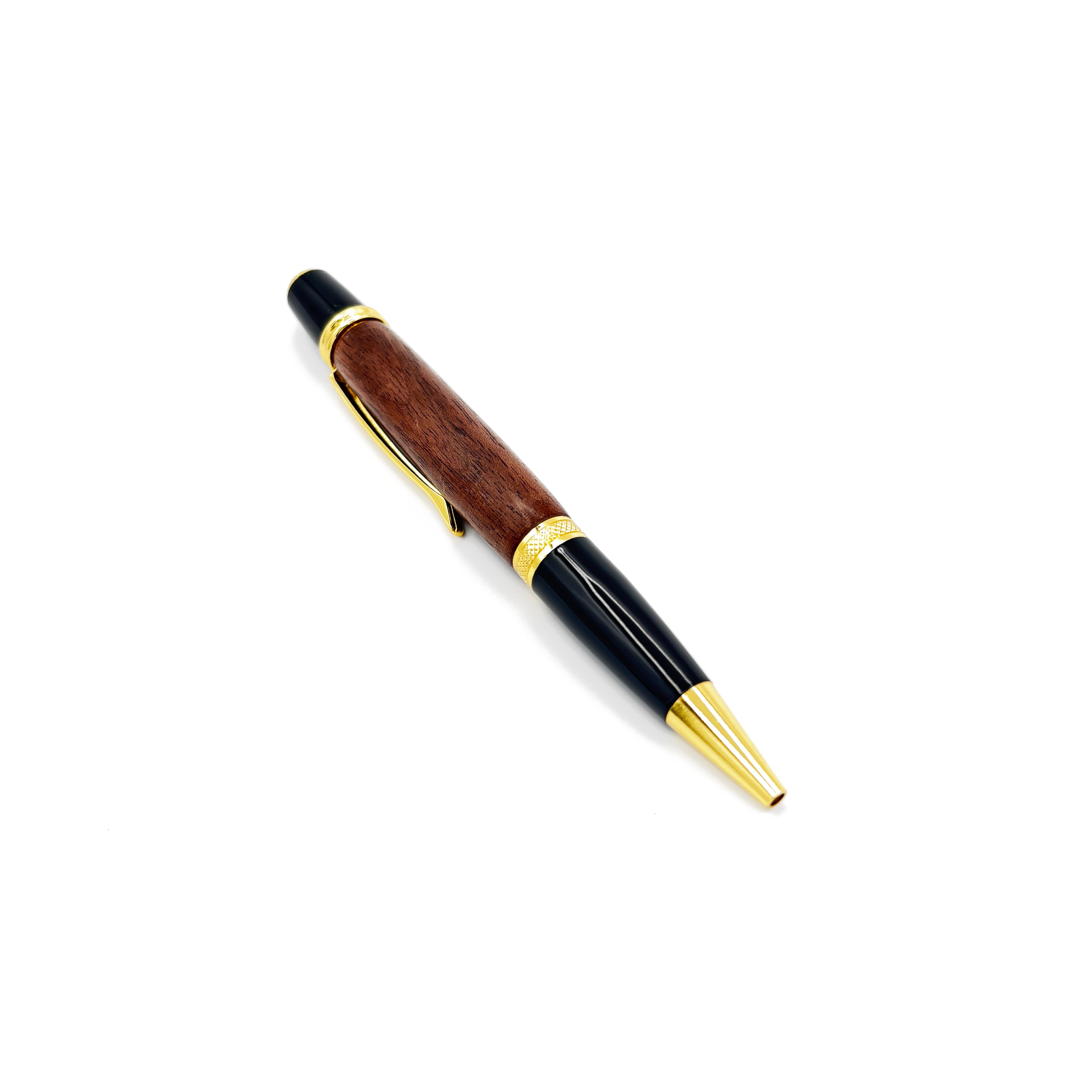 Gatsby Gold Walnut Wood Pen – Artisan Handcrafted Gift