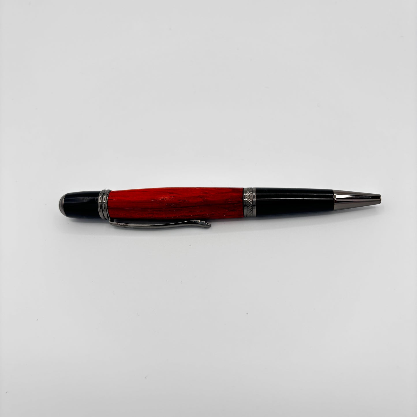 Handcrafted Padauk Wood Pen with Black Accents – The Gatsby Collection