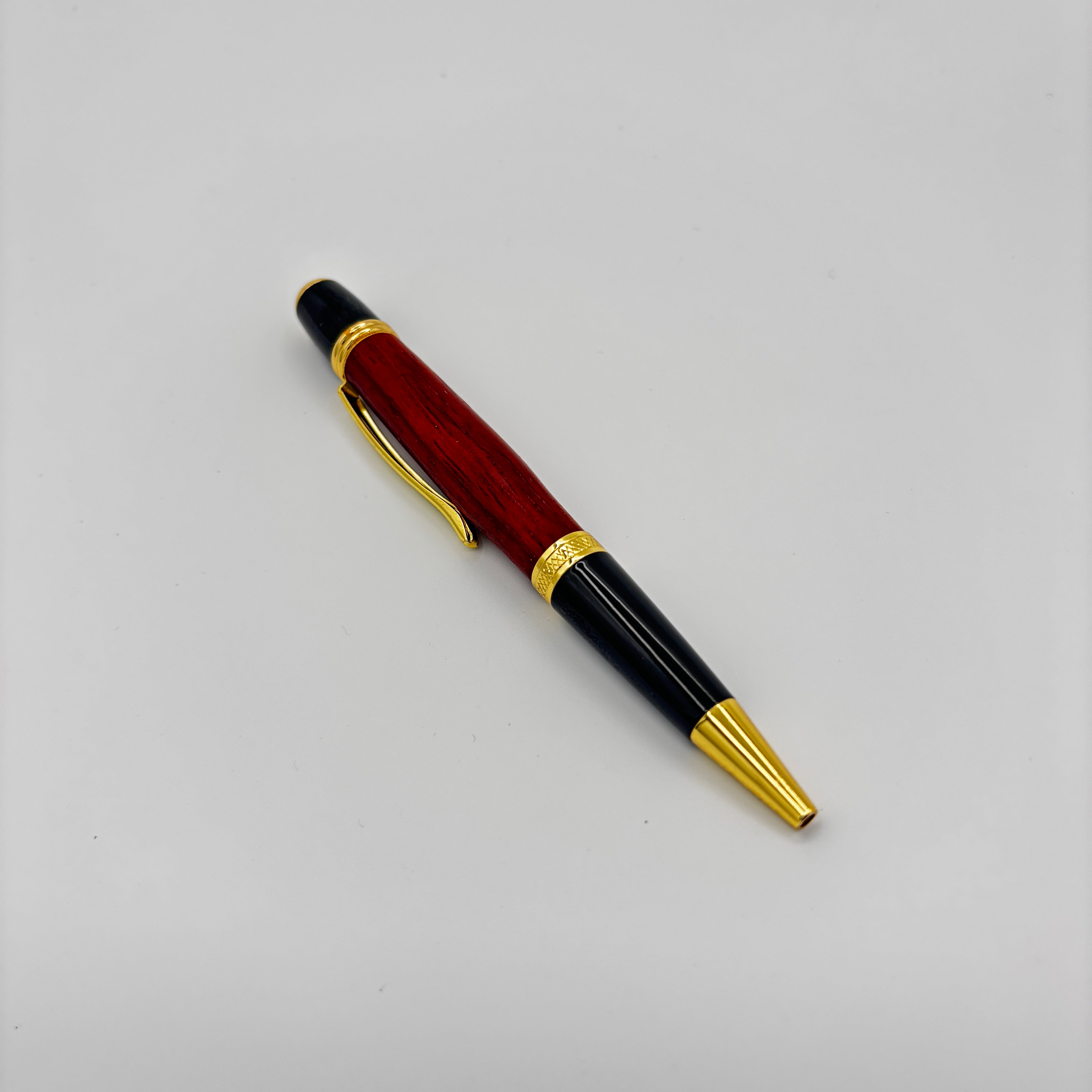 Gatsby Gold Brazilian Cherry Wood Pen – Luxury Artisan Collection
