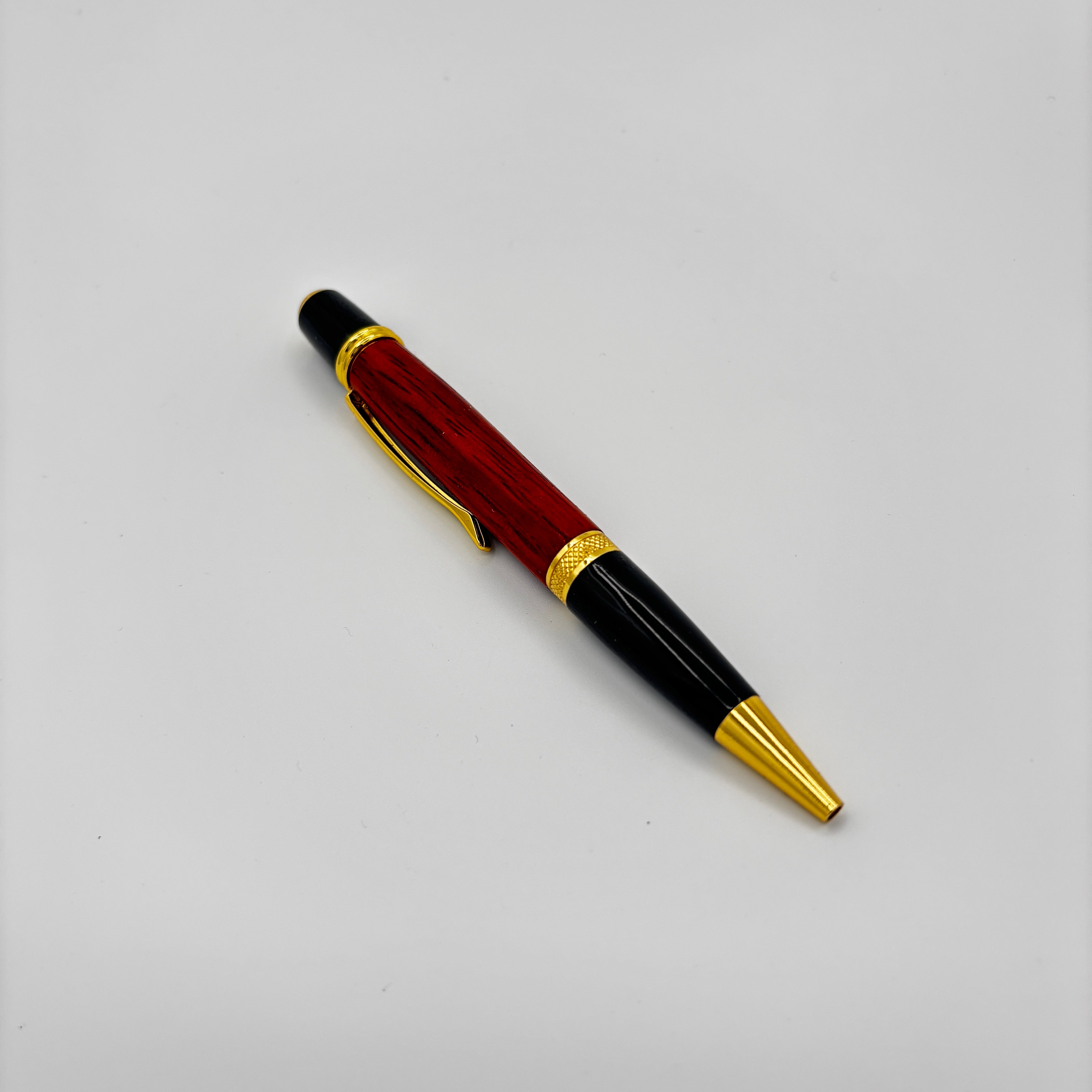 Gatsby Gold Pen in Brazilian Cherry – Artisan Woodcraft Gift