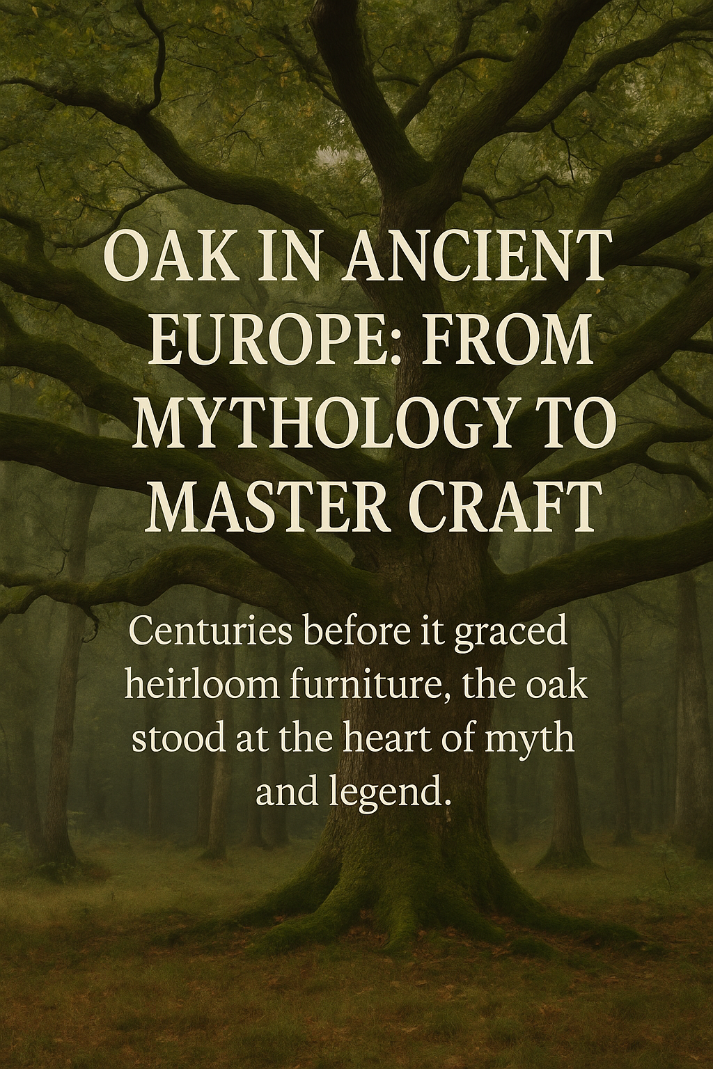 Oak in Ancient Europe: From Mythology to Master Craft