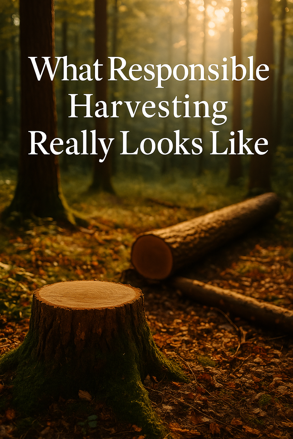 🌳 What Responsible Harvesting Really Looks Like