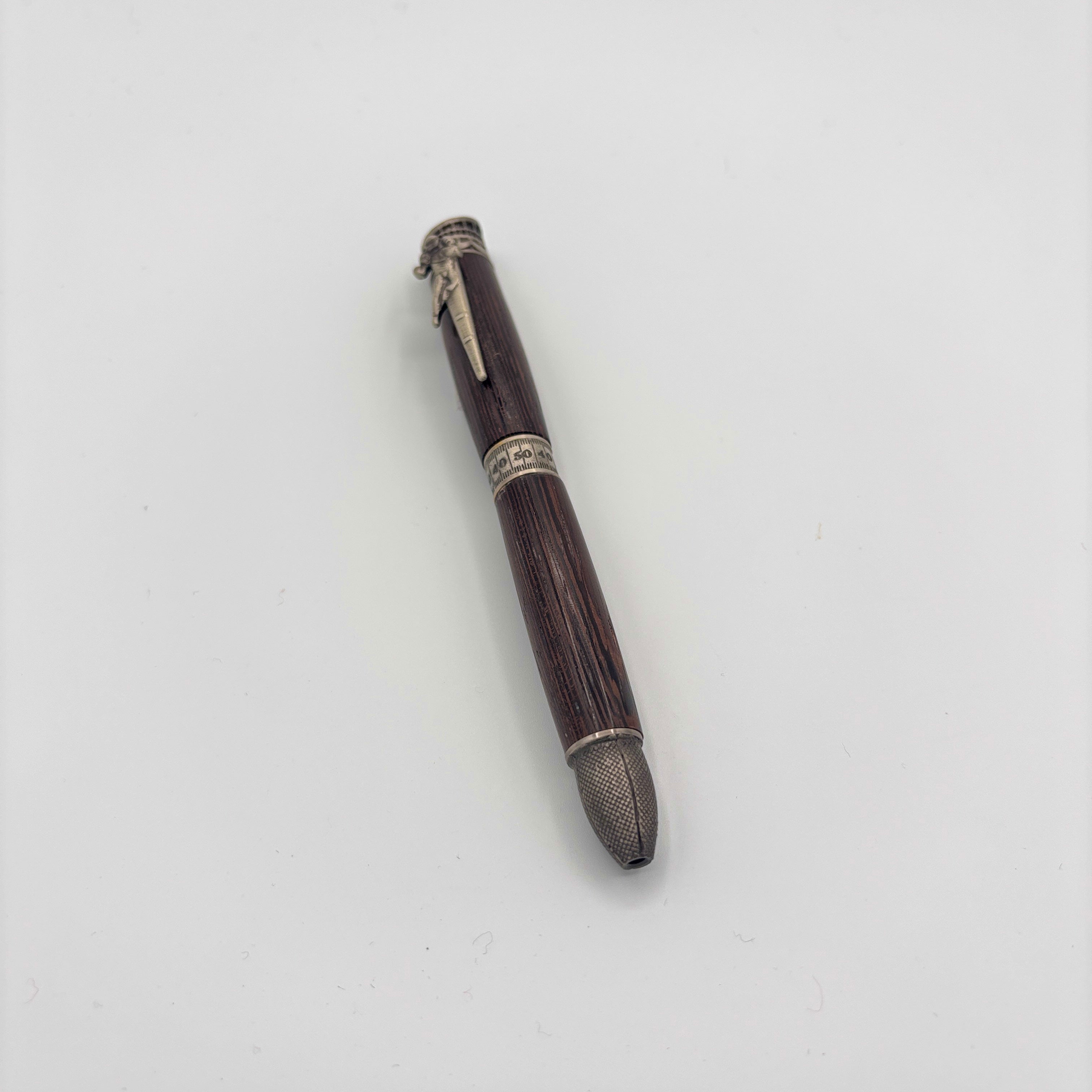 Gunmetal Football Ink Pen – Wenge Wood