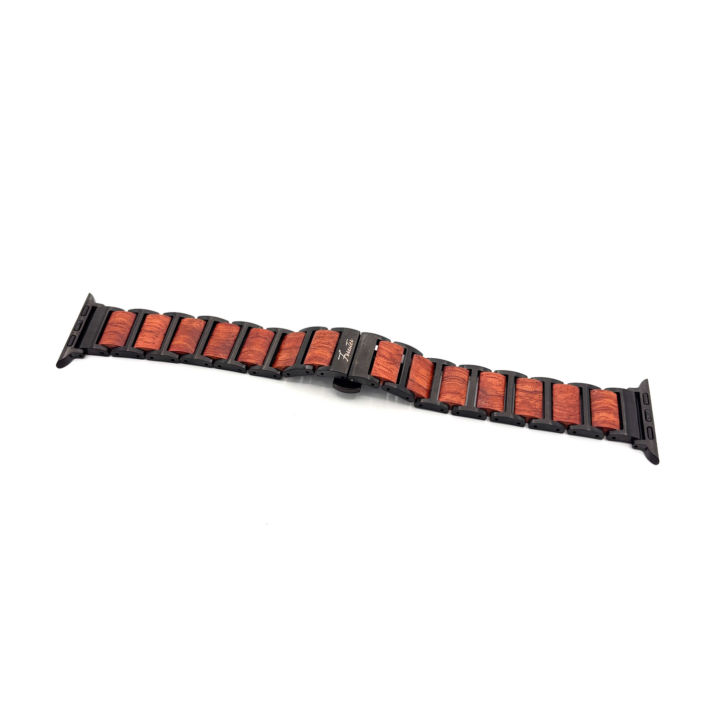 Everbranch Walnut Apple Watch Band – Black Steel Edition