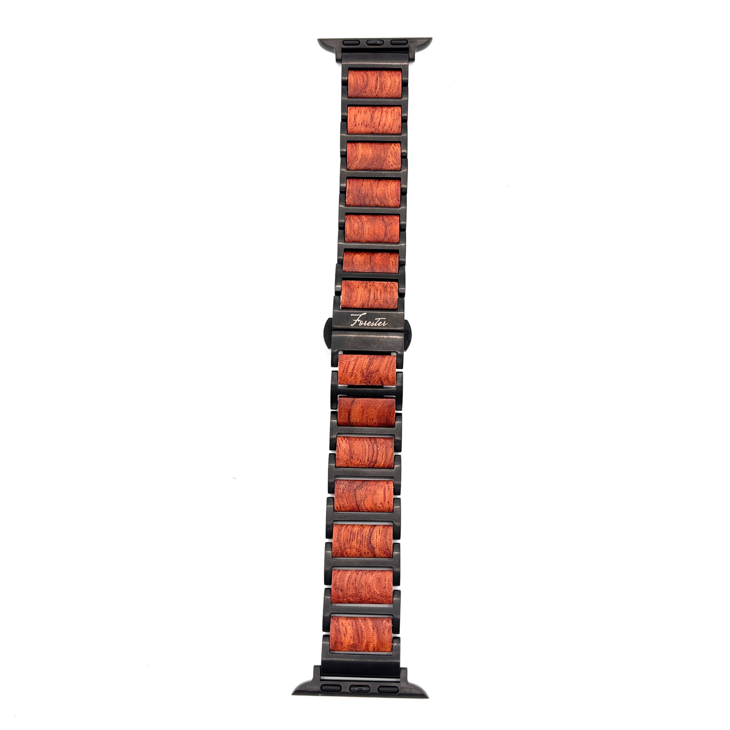 Everbranch Walnut Apple Watch Band – Black Steel Edition