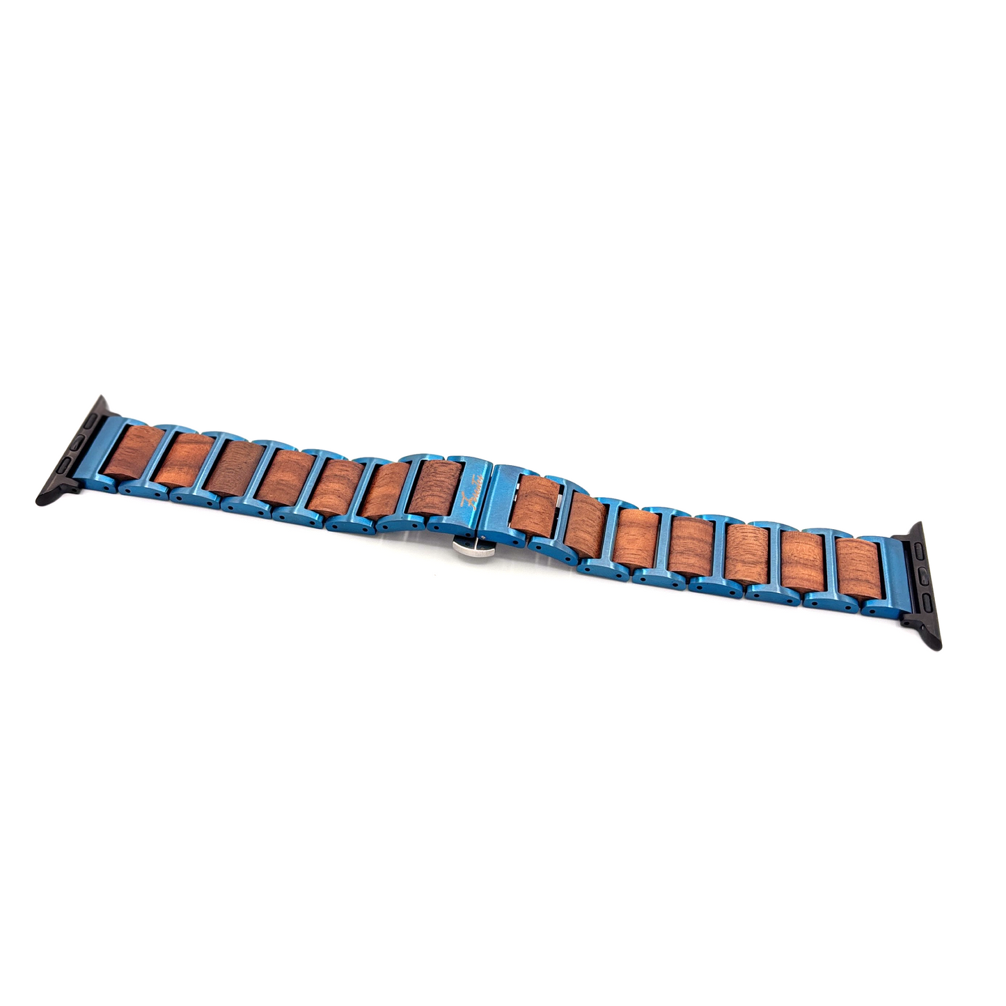 Everbranch Walnut Apple Watch Band – Blue Steel Edition
