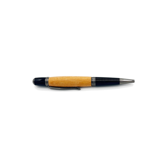 Olive Wood Gatsby Pen with Gunmetal Accents