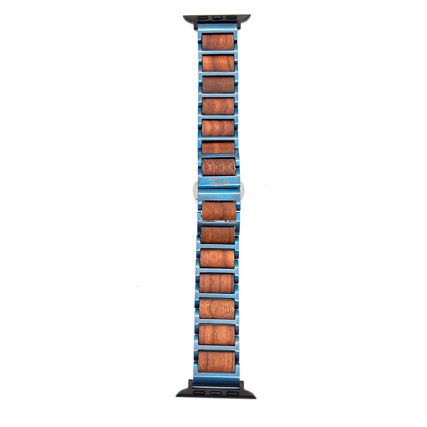Everbranch Walnut Apple Watch Band – Blue Steel Edition