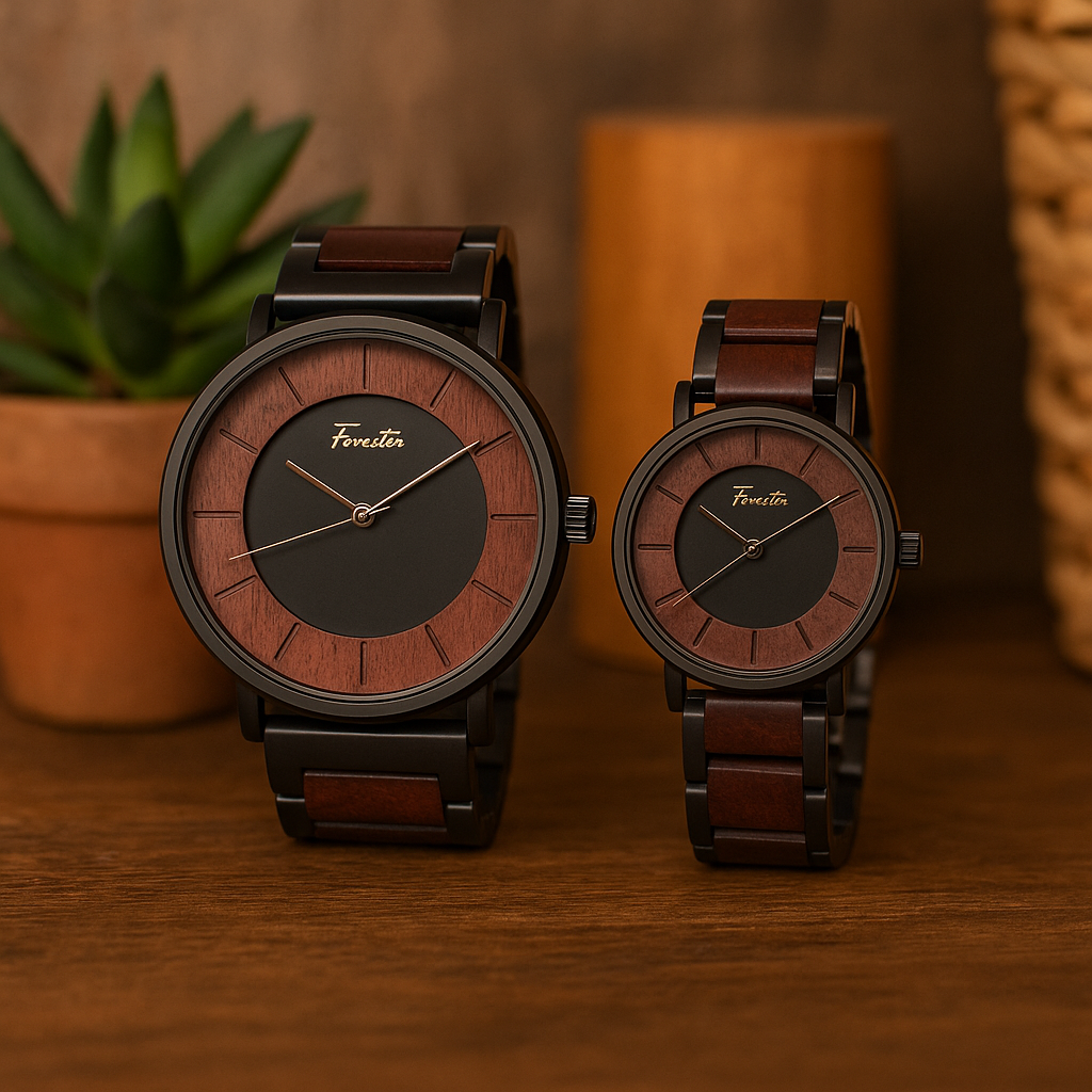 Forester Summit – His & Hers Wooden Timepieces