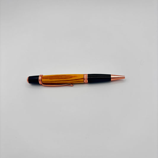 Gatsby Olive Wood Rose Gold Pen – Rooted in Grace