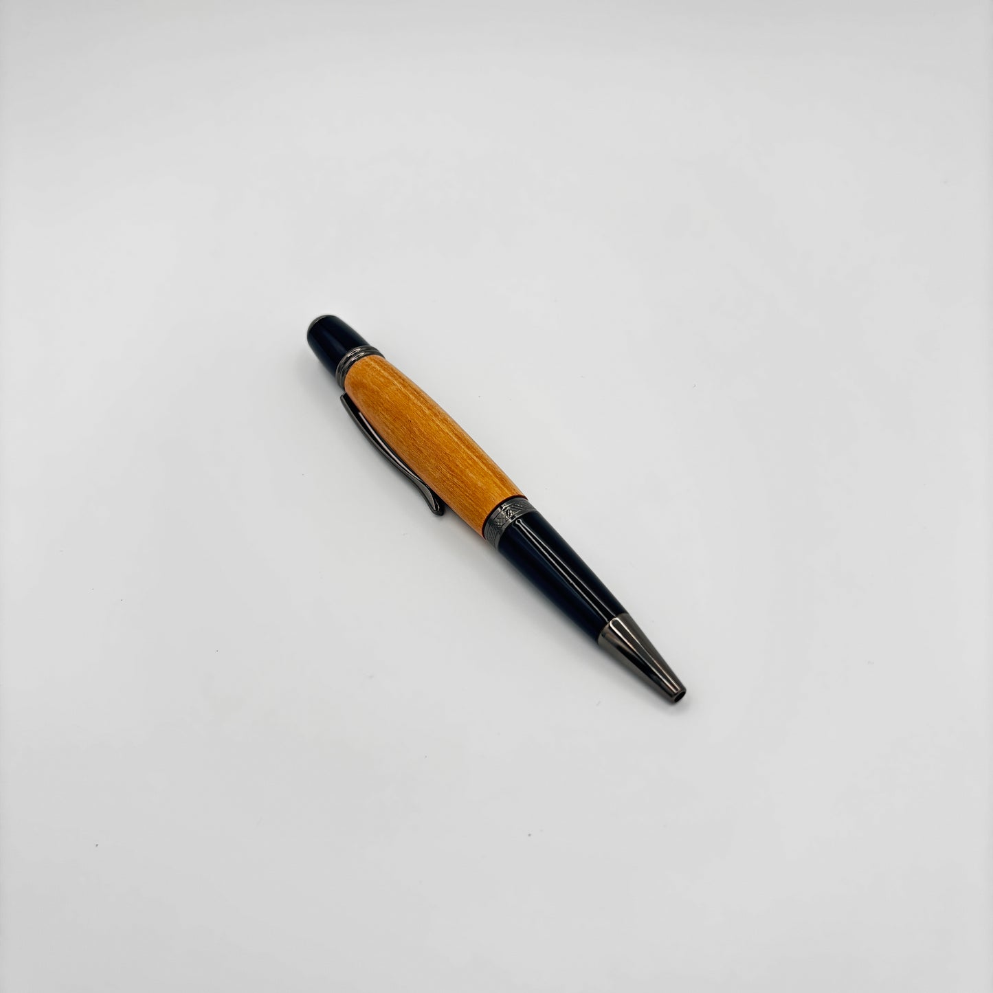 Olive Wood Gatsby Pen with Gunmetal Accents