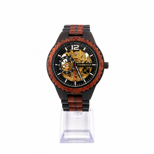 Solstice – Sandalwood & Walnut Automatic Watch by Everbranch