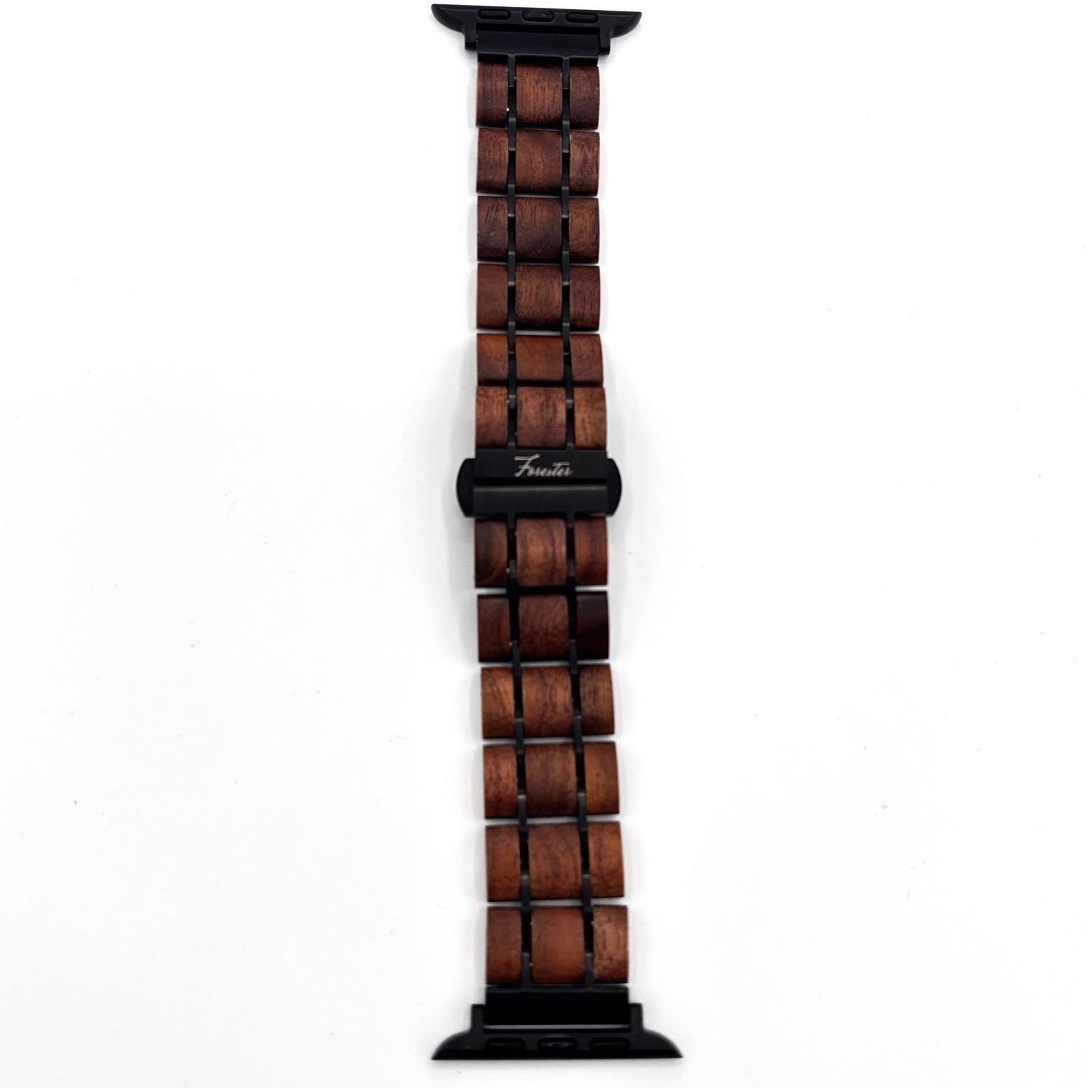 Forester Walnut & Black Metal Apple Watch Band