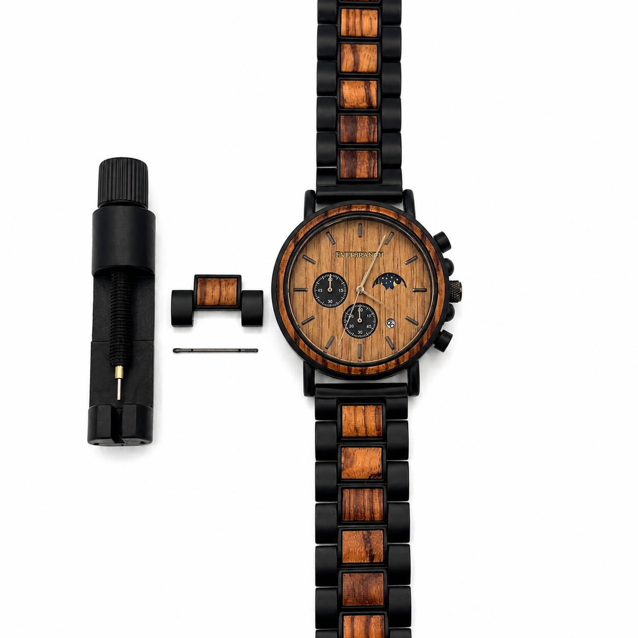 Atlas — Men’s Wood Chronograph Watch by Everbranch