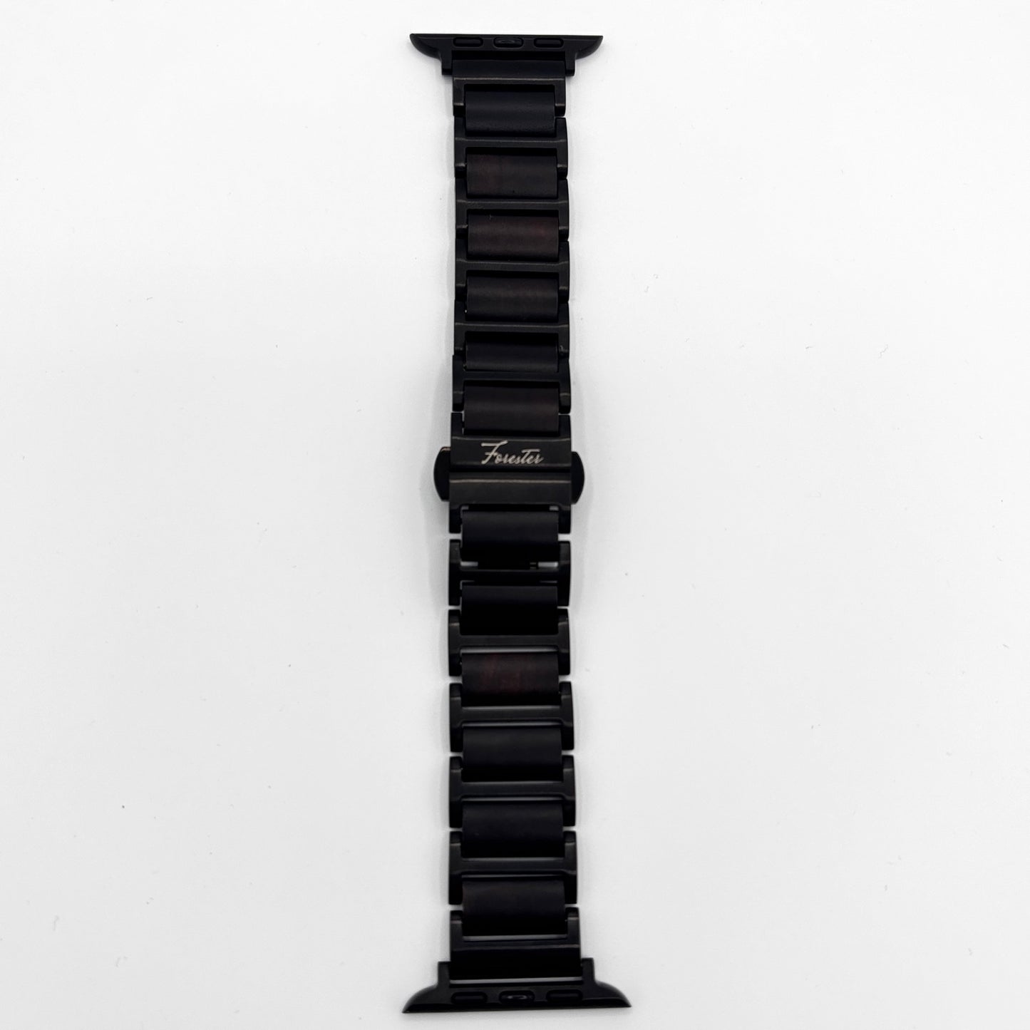 Everbranch Black Walnut & Black Metal Apple Watch Band
