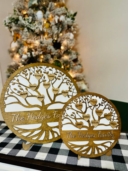 Hedges Woodcraft Family Tree – A Timeless Keepsake for Your Growing Family