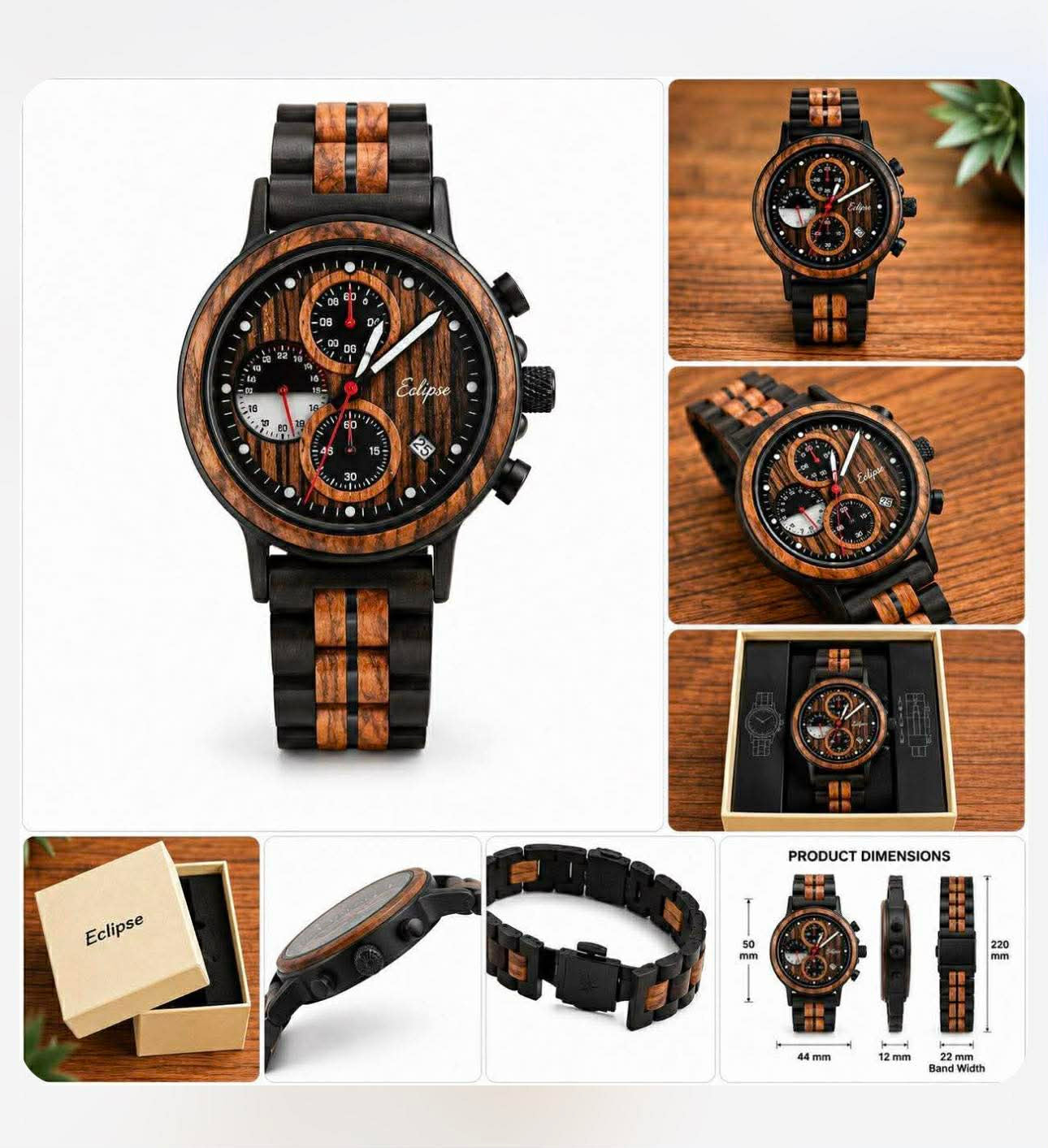 Eclipse Chronograph Watch by Everbranch