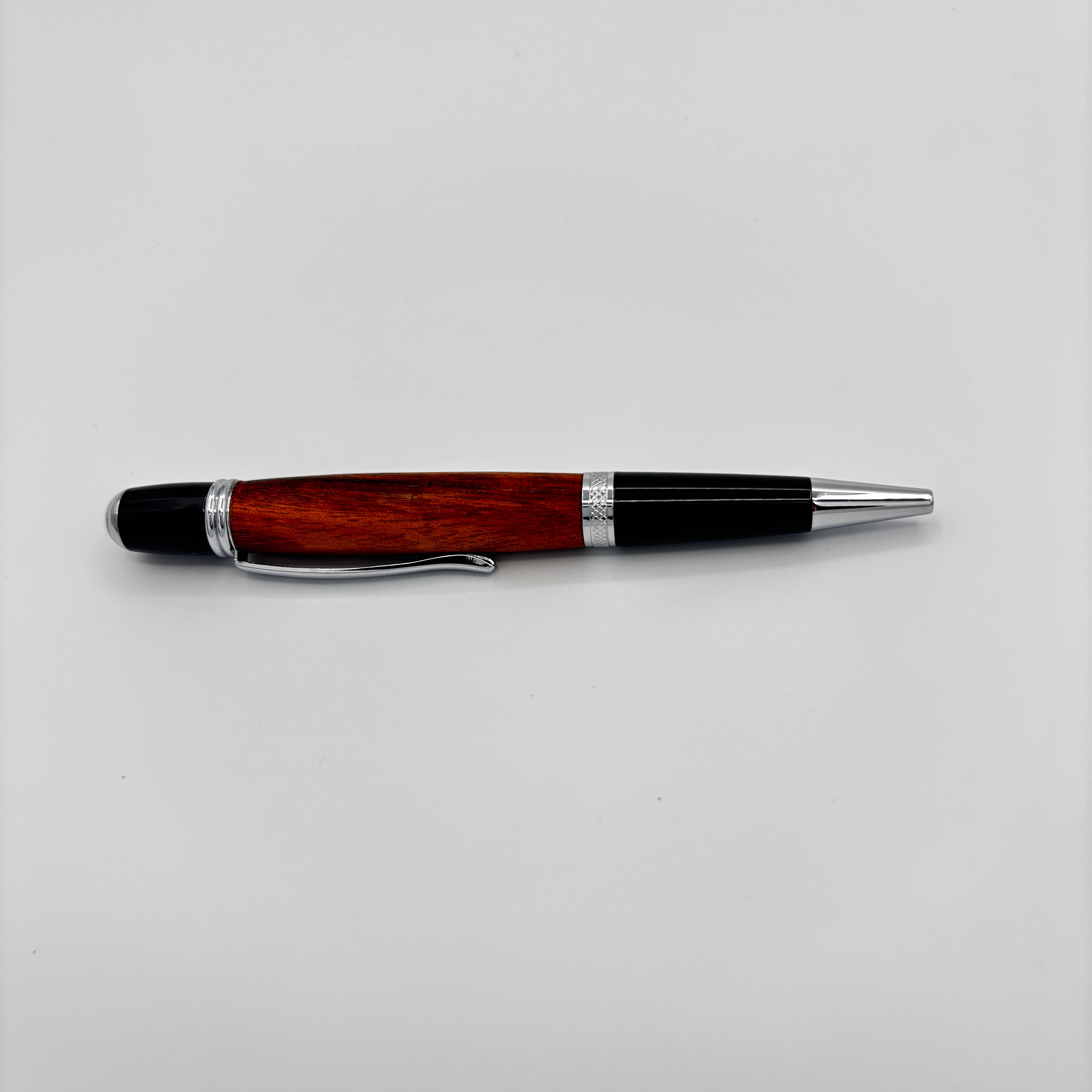 Handcrafted Gatsby Silver Canary Wood Pen – The Bright Touch of Luxury