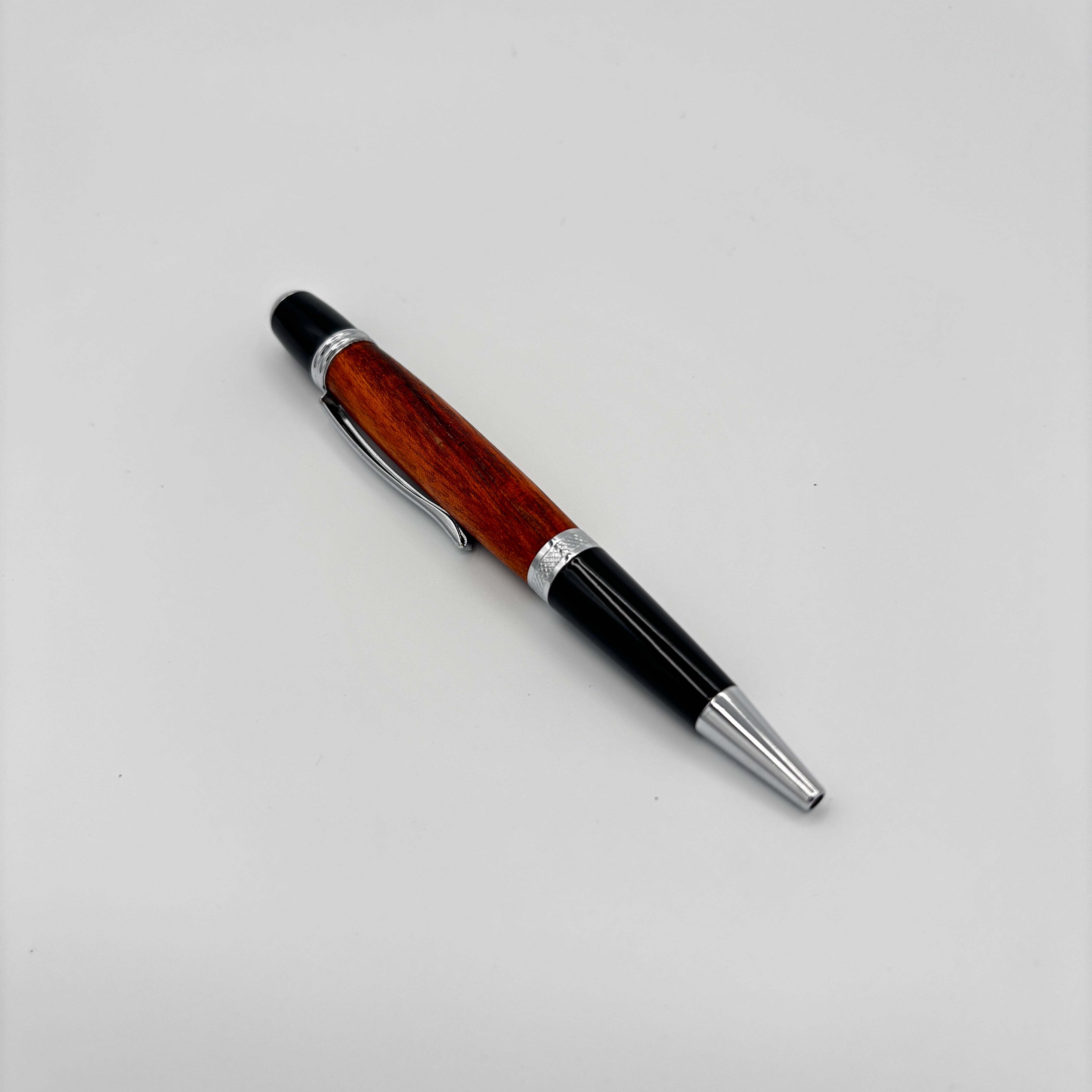Handcrafted Gatsby Silver Canary Wood Pen – The Bright Touch of Luxury