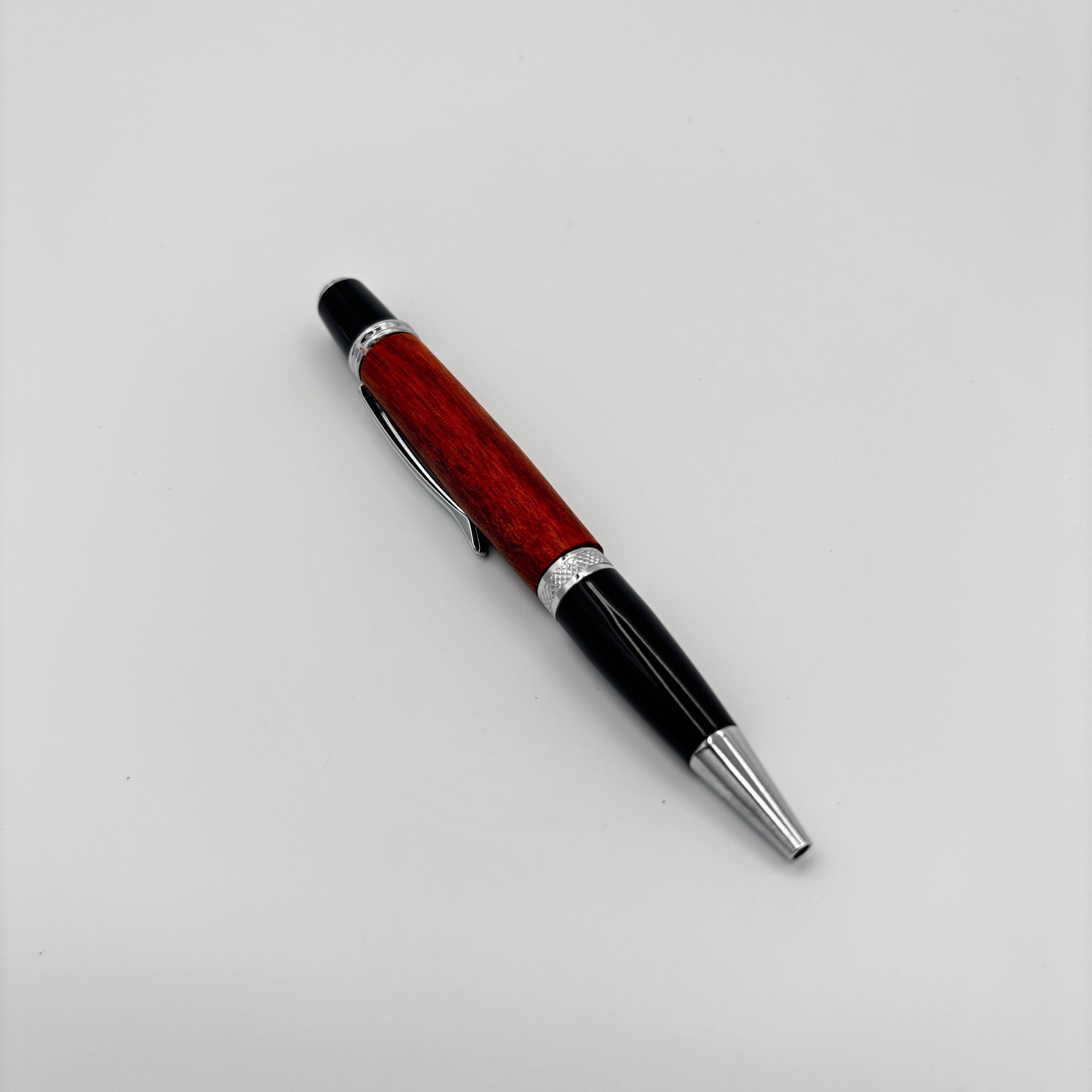 Handcrafted Gatsby Silver Canary Wood Pen – A Sunlit Writing Experience