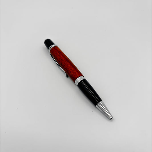 Handcrafted Gatsby Silver Canary Wood Pen – A Sunlit Writing Experience