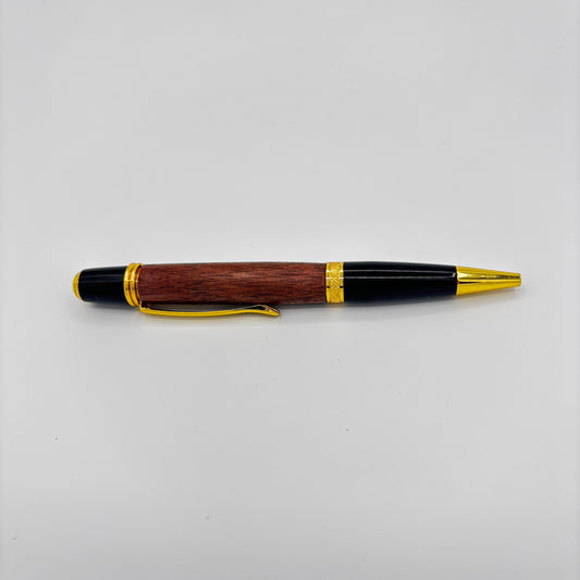 Gatsby Gold Walnut Wood Pen – Unique Hand-Turned Gift