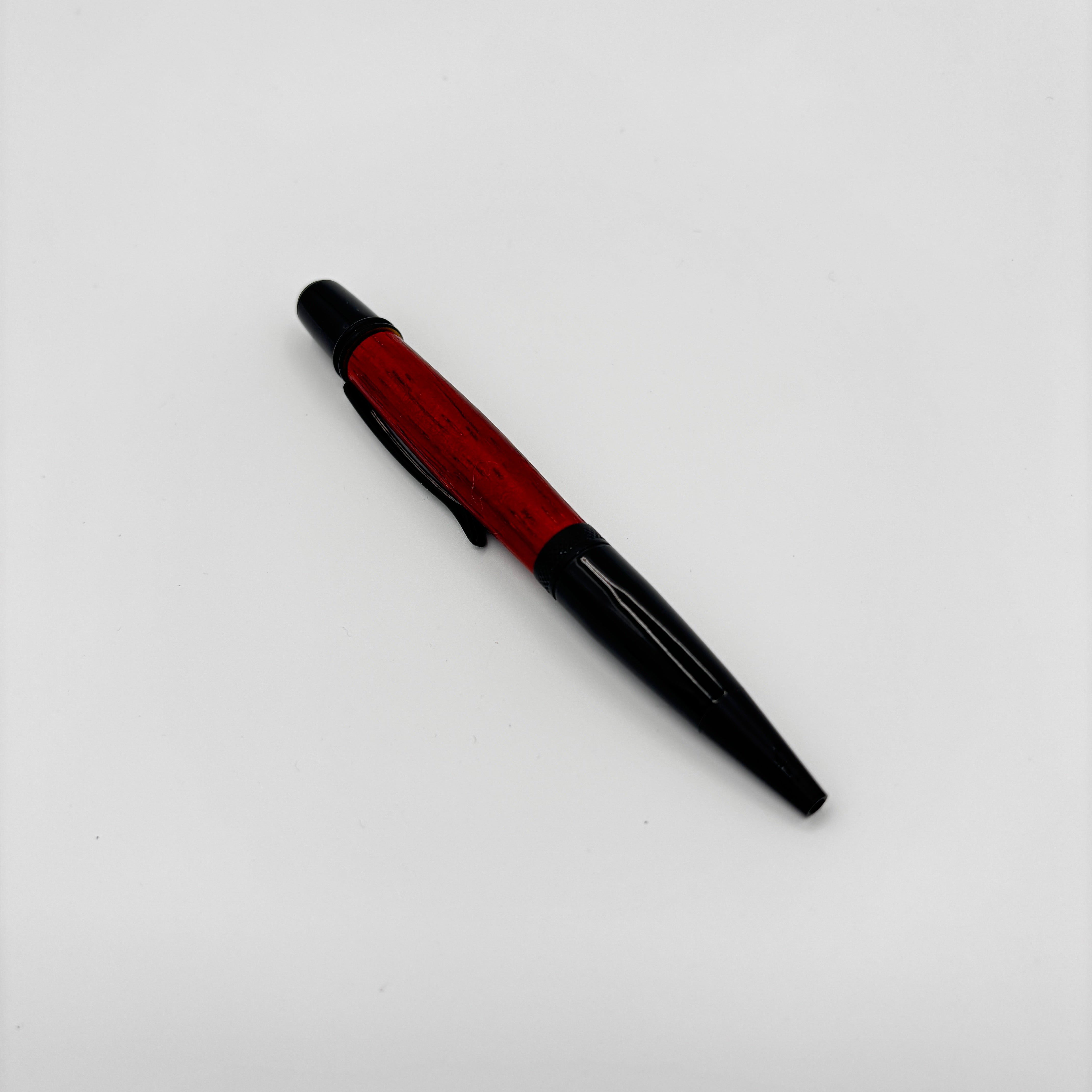 Gatsby Black Padauk Wood Pen – Handcrafted Artisan Writing Instrument (Copy)